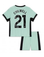 Chelsea Ben Chilwell #21 Kolmaspaita Lasten 2023-24 Lyhythihainen (+ shortsit)